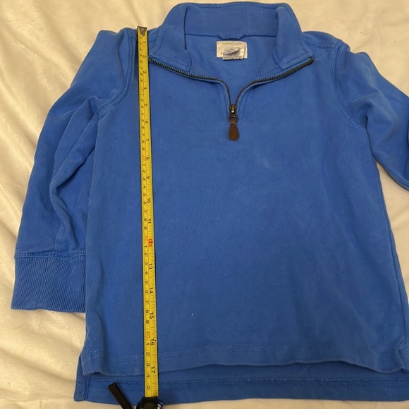 J. Crew Crewcuts boys pullover half zip sweatshirt. Blue. Size 4/5. - Picture 5 of 5